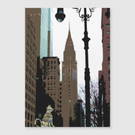 City Sparkly Cat NYC Artsy Magnet