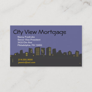 CITYSCAPE SKYLINE Tarjeta de presentación