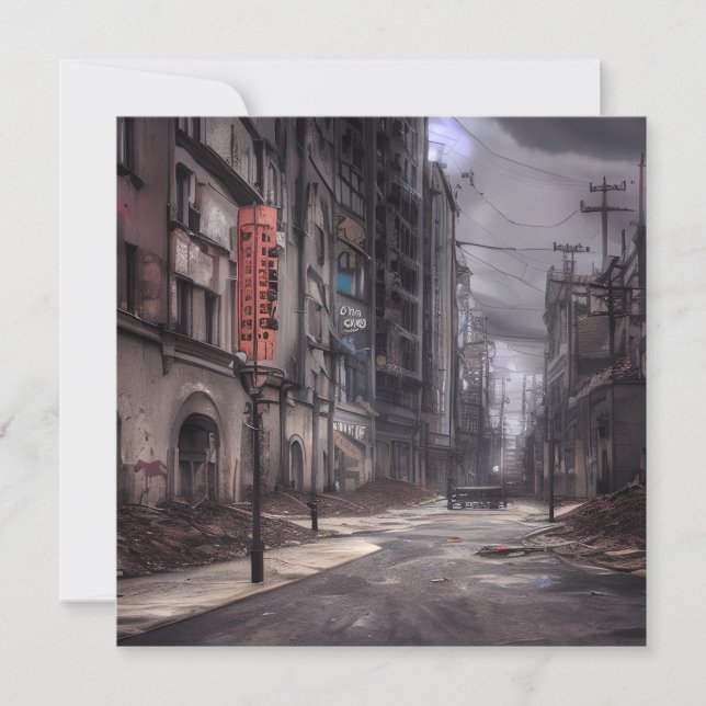 Ciudad Abandonada | Mundo Distópico Post Apocalípt (Anverso)