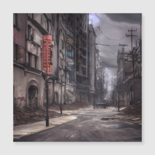 Ciudad abandonada Mundo distópico postapocalípti