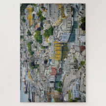 Ciudad Alesund, rompecabezas de Nouveau del arte