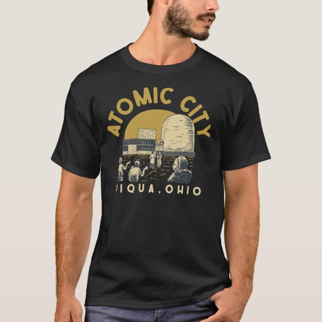 Ciudad atómica - Piqua, camiseta clásica de Ohio (Anverso)