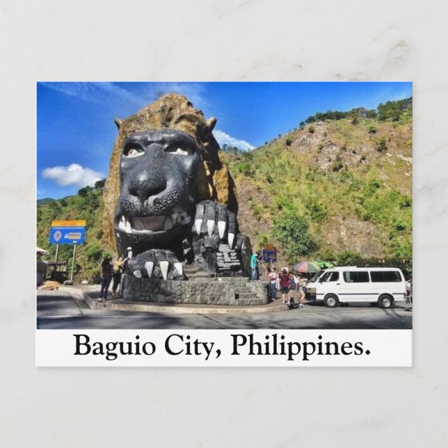 Ciudad Baguio, Filipinas Tarjeta postal.  (Anverso)