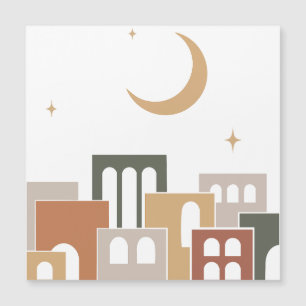 Ciudad bajo la luz de la luna