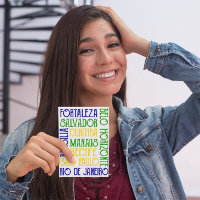 Ciudad de Brasil nombra tarjeta de invitación con 