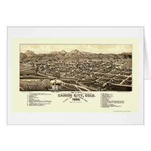 Ciudad de Canon, mapa panorámico del CO - 1882