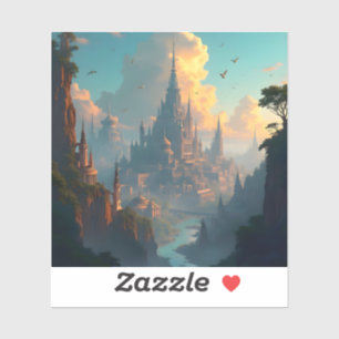 Ciudad de Ecos - Pegatina de vinilo cuadrada