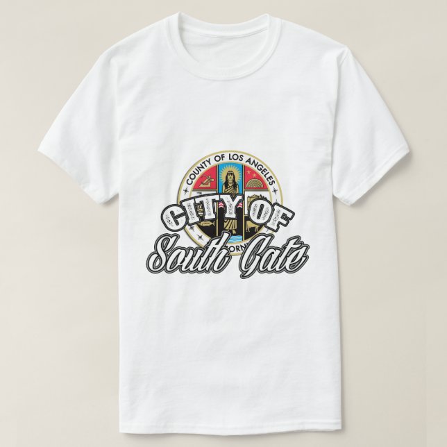 Ciudad de la camiseta de South Gate (Diseño del anverso)