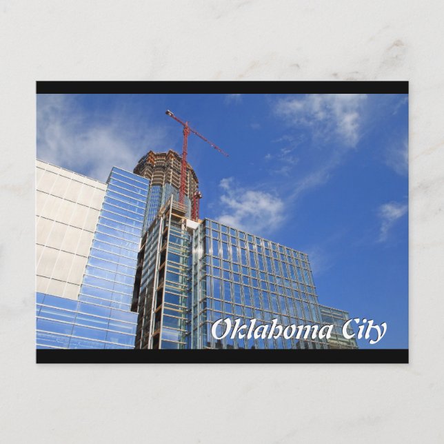 Ciudad de Oklahoma, tarjeta postal de construcción (Anverso)