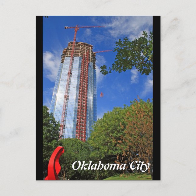 Ciudad de Oklahoma, tarjeta postal de construcción (Anverso)