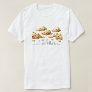 Ciudad de Popcorn - Minimalista camiseta divertida