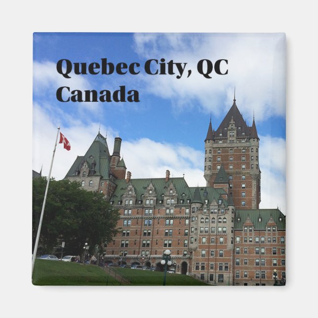 Ciudad de Quebec - imán turístico Chateau Frontena (Frente)