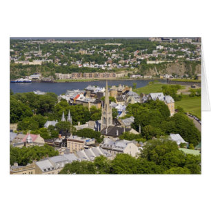 Ciudad de Quebec, Quebec, Canadá. Vista aérea de l