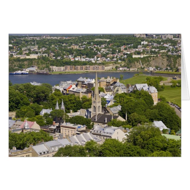 Ciudad de Quebec, Quebec, Canadá. Vista aérea de l (Anverso (Horizontal))