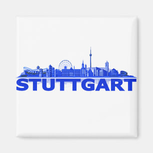 Ciudad de Stuttgart horizonte - imán