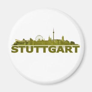 Ciudad de Stuttgart horizonte - imán