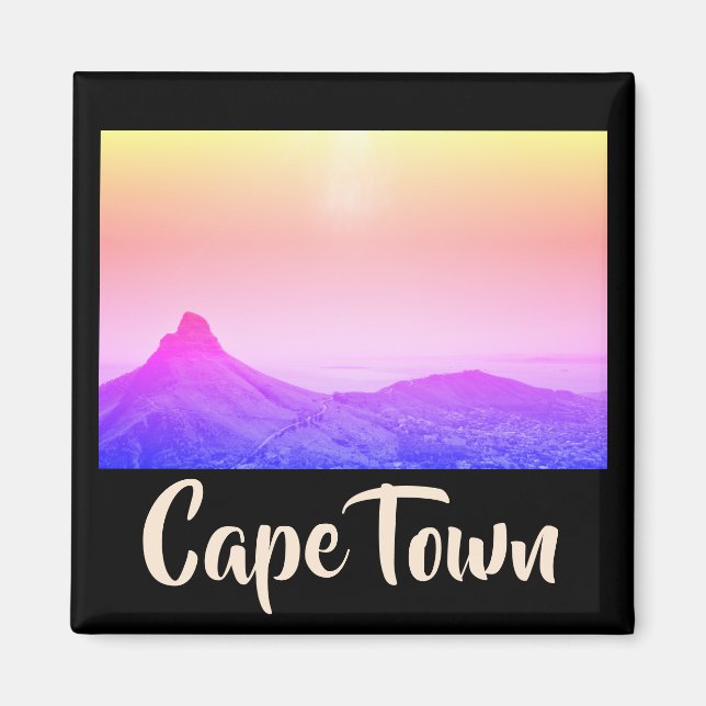 Ciudad del Cabo, ZA, imán de cabeza de león de Sud (Frente)