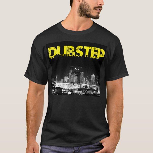 Ciudad del negro de la camiseta de Dubstep (Anverso)
