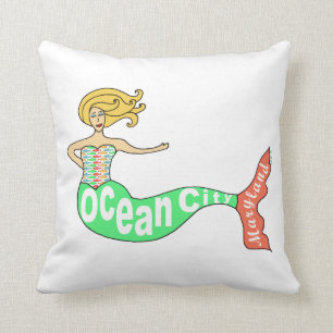 Ciudad del océano, Cojín decorativo de la sirena