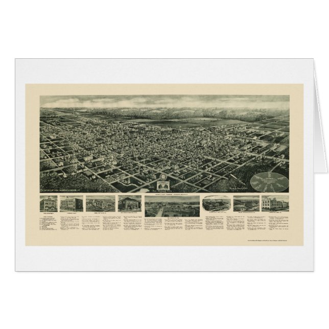 Ciudad del puerto del huevo, mapa panorámico de NJ (Anverso (Horizontal))