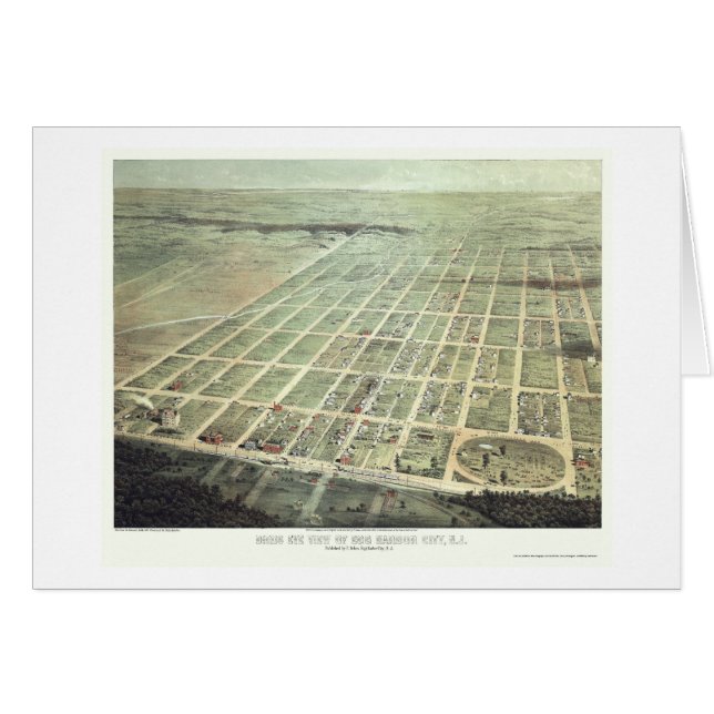 Ciudad del puerto del huevo, mapa panorámico de NJ (Anverso (Horizontal))