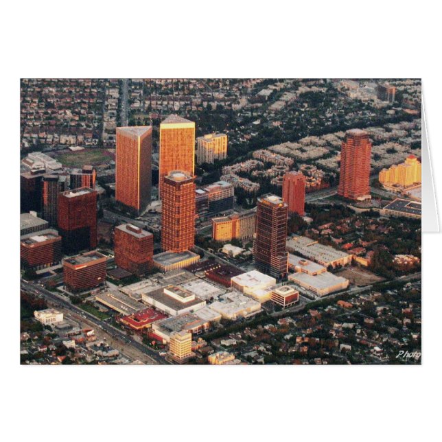 Ciudad del siglo en la puesta del sol (Anverso (Horizontal))