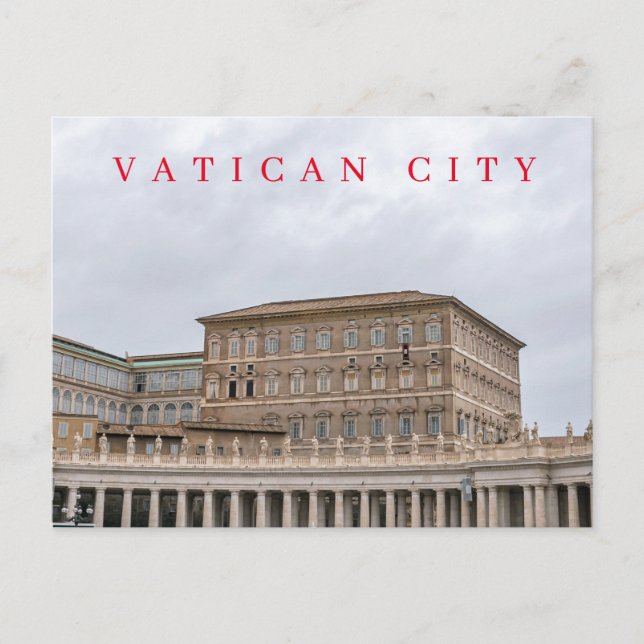 Ciudad del Vaticano Tarjeta postal con vistas a la (Anverso)