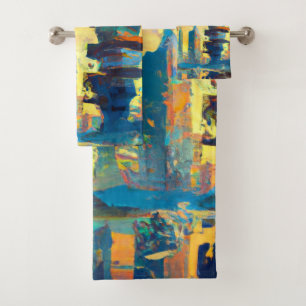 Ciudad distópica futurista, pintura generada por I