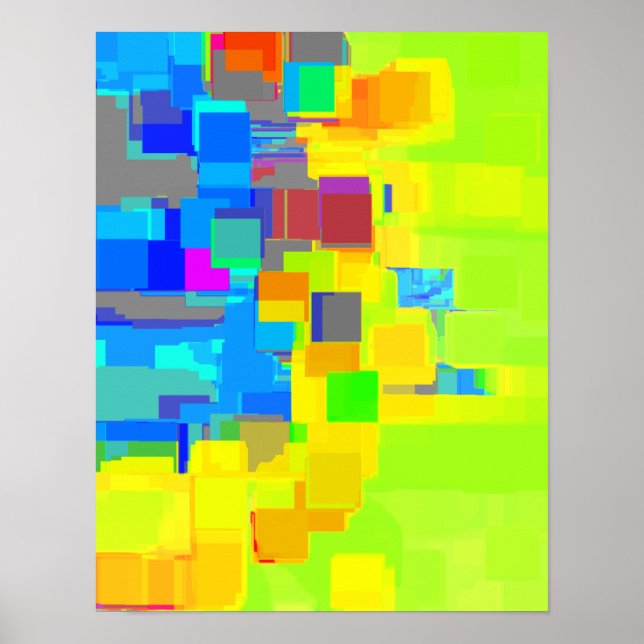 "Ciudad en el cielo" Arte geométrico (Frente)