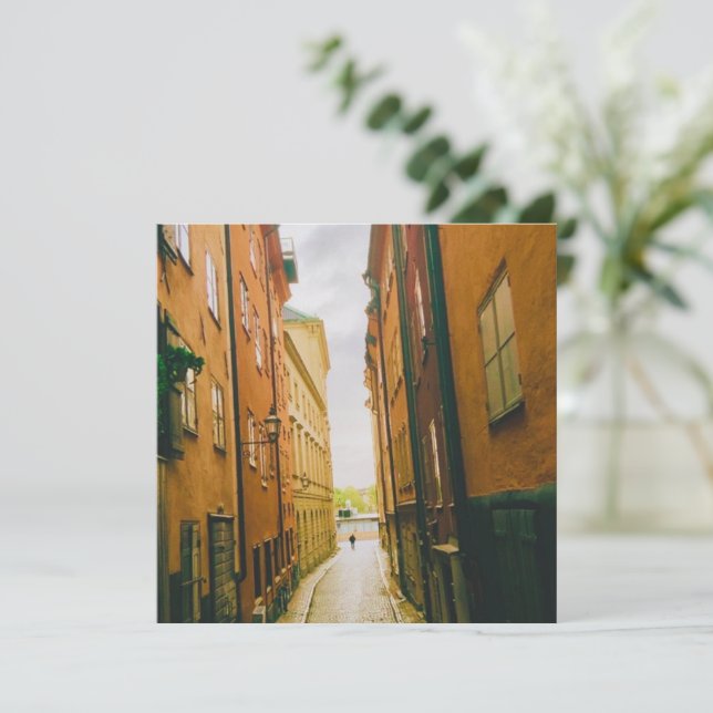 Ciudad histórica, Gamla Stan, Estocolmo, Suecia (Anverso de pie)