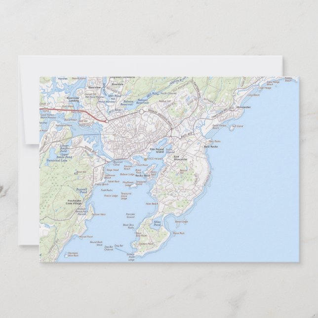 Ciudad pesquera de Gloucester MAMÁES postal (Anverso)