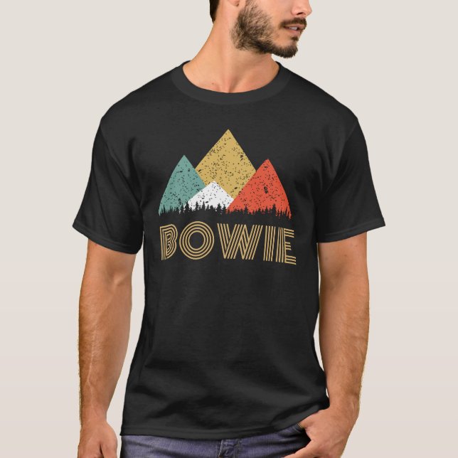 Ciudad retra de la camisa de la montaña de Bowie (Anverso)