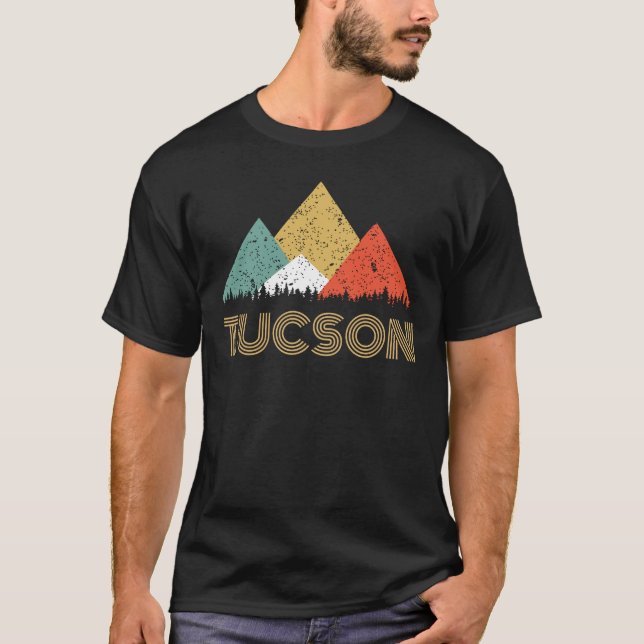 Ciudad retra de la camisa de la montaña de Tucson (Anverso)