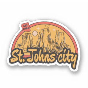 Ciudad St. Johns, Arizona Pegatina