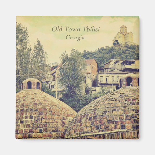 Ciudad Vieja Tbilisi, Georgia - imán (Frente)