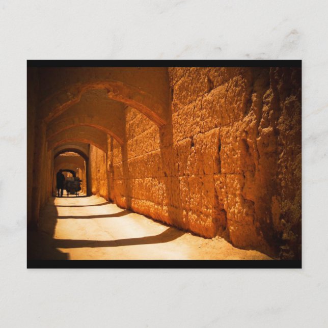 Ciudad Yazd de postal en Irán (Anverso)