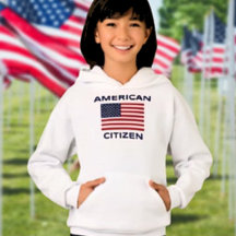 Ciudadano Americano Sudadera con Capucha para Niño