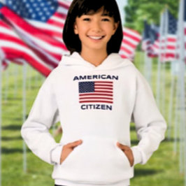Ciudadano Americano Sudadera con Capucha para Niño