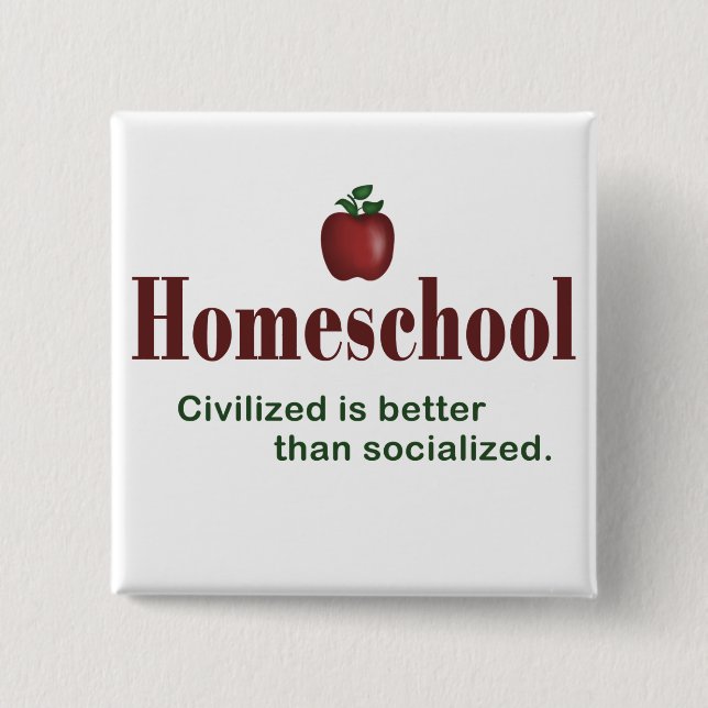 Civilizado Es Mejor Que Socializado - Botón (Anverso)