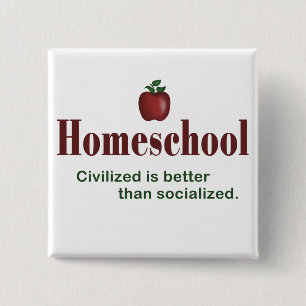Civilized es mejor que socializada - botón