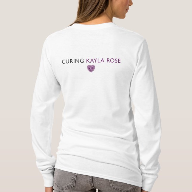 CKR- camisa larga de las señoras de la manga (Reverso)
