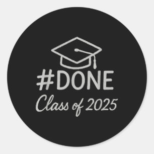 Cl De 2025 Etiqueta De Graduación Terminada Gradua