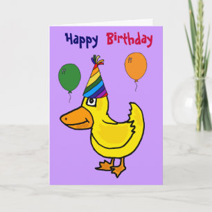 CL- Solo tarjeta bitrthday ducky