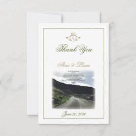 Claddagh Agradecimiento de Boda Irlandesa