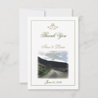 Claddagh Agradecimiento de Boda Irlandesa