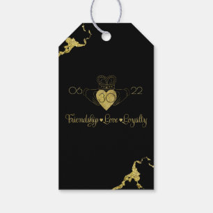 Claddagh Monograma Etiqueta Gracias