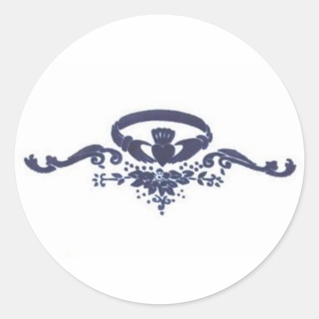 Claddagh Pegatina (Anverso)