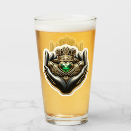 Claddagh Pint Glass