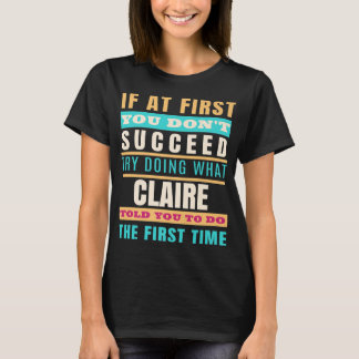 CLAIRE Nombre Personalizado Camisa CLAIRE Nombre P