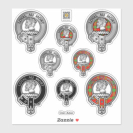 Clan Adair Escudo y Pegatina Tartán